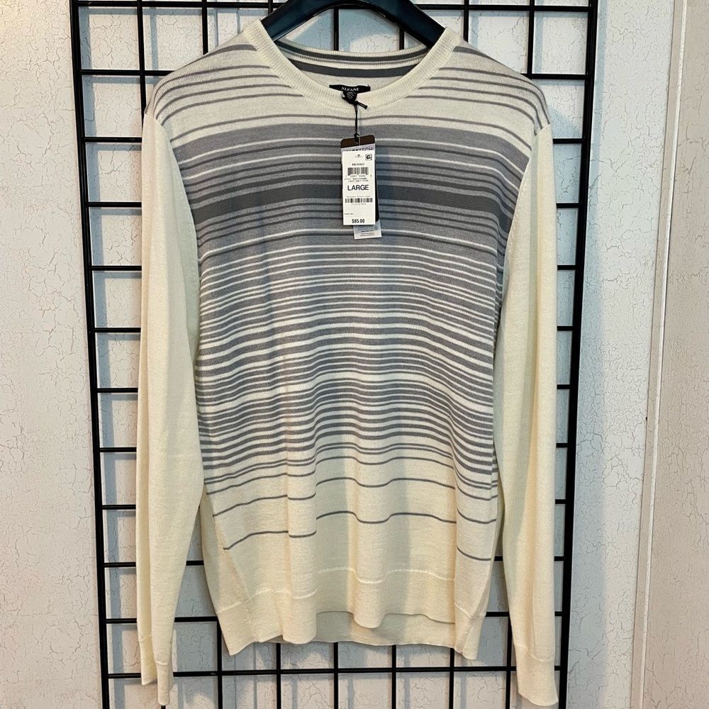 Alfani - Men’s Merino Wool Blend Sweater | Size L